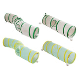 Maxbell Cat Tunnel Tube Exercise Cat Interactive Toy for Small Animals Bunny Bunny S Shaped Green