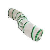 Maxbell Cat Tunnel Tube Exercise Cat Interactive Toy for Small Animals Bunny Bunny S Shaped Green