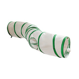Maxbell Cat Tunnel Tube Exercise Cat Interactive Toy for Small Animals Bunny Bunny S Shaped Green