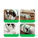 Maxbell Cat Tunnel Tube Exercise Cat Interactive Toy for Small Animals Bunny Bunny S Shaped Green