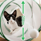 Maxbell Cat Tunnel Tube Exercise Cat Interactive Toy for Small Animals Bunny Bunny S Shaped Green