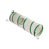 Maxbell Cat Tunnel Tube Exercise Cat Interactive Toy for Small Animals Bunny Bunny Straight Green