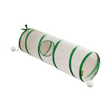 Maxbell Cat Tunnel Tube Exercise Cat Interactive Toy for Small Animals Bunny Bunny Straight Green
