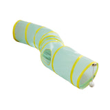 Maxbell Cat Tunnel Tube Exercise Cat Interactive Toy for Small Animals Bunny Bunny S Shaped Yellow