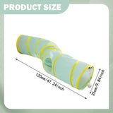 Maxbell Cat Tunnel Tube Exercise Cat Interactive Toy for Small Animals Bunny Bunny S Shaped Yellow
