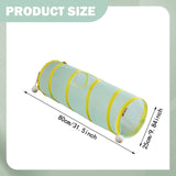 Maxbell Cat Tunnel Tube Exercise Cat Interactive Toy for Small Animals Bunny Bunny Straight Yellow