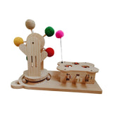 Maxbell Whack Mole and Ferris Wheel Cat Interactive Toy Lightweight Versatile Wooden