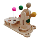 Maxbell Whack Mole and Ferris Wheel Cat Interactive Toy Lightweight Versatile Wooden