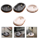 Maxbell Felt Material Cat Scratcher Bed Zero Shedding Versatile Breathable Play Zone Black Round