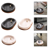 Maxbell Felt Material Cat Scratcher Bed Zero Shedding Versatile Breathable Play Zone Black Round