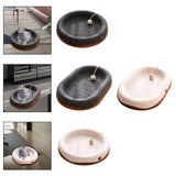 Maxbell Felt Material Cat Scratcher Bed Zero Shedding Versatile Breathable Play Zone Black Round