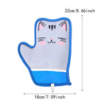 Maxbell Pet Hair Remover Glove Pet Groomimg Gloves for Long and Short Hair Bed Bunny Cat Pattern