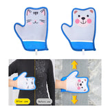 Maxbell Pet Hair Remover Glove Pet Groomimg Gloves for Long and Short Hair Bed Bunny Cat Pattern