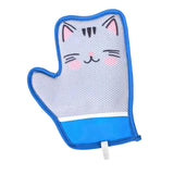 Maxbell Pet Hair Remover Glove Pet Groomimg Gloves for Long and Short Hair Bed Bunny Cat Pattern
