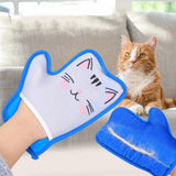 Maxbell Pet Hair Remover Glove Pet Groomimg Gloves for Long and Short Hair Bed Bunny Cat Pattern