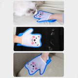 Maxbell Pet Hair Remover Glove Pet Groomimg Gloves for Long and Short Hair Bed Bunny Bear Pattern