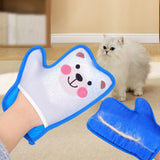 Maxbell Pet Hair Remover Glove Pet Groomimg Gloves for Long and Short Hair Bed Bunny Bear Pattern