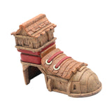 Maxbell Aquarium Decoration Unique for Rest Play Realistic Resin Shoe House Ornament