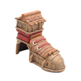 Maxbell Aquarium Decoration Unique for Rest Play Realistic Resin Shoe House Ornament