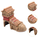 Maxbell Aquarium Decoration Unique for Rest Play Realistic Resin Shoe House Ornament