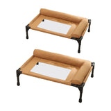 Maxbell Elevated Dog Bed Nonslip Raised Breathable Lounger for Balcony Patio Terrace Medium