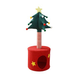 Maxbell Christmas Tree Cat Tower with Cozy Hideaway Multipurpose Sisal Cat Scratcher