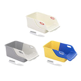 Cat Litter Box Professional Compact Multifunctional Anti Leakage Litter Tray White Gray