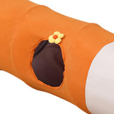 Maxbell Straight Cat Tunnel Lovely Foldable Kitten Tube for Playing Training Bunny Small