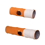 Maxbell Straight Cat Tunnel Lovely Foldable Kitten Tube for Playing Training Bunny Small