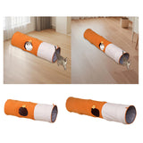 Maxbell Straight Cat Tunnel Lovely Foldable Kitten Tube for Playing Training Bunny Small