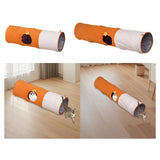 Maxbell Straight Cat Tunnel Lovely Foldable Kitten Tube for Playing Training Bunny Small