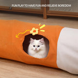 Maxbell Straight Cat Tunnel Lovely Foldable Kitten Tube for Playing Training Bunny Small