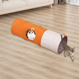 Maxbell Straight Cat Tunnel Lovely Foldable Kitten Tube for Playing Training Bunny Small