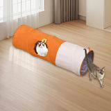 Maxbell Straight Cat Tunnel Lovely Foldable Kitten Tube for Playing Training Bunny Small