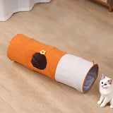 Maxbell Straight Cat Tunnel Lovely Foldable Kitten Tube for Playing Training Bunny Small