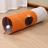 Maxbell Straight Cat Tunnel Lovely Foldable Kitten Tube for Playing Training Bunny Small
