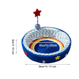 Maxbell Cat Scratcher Bed Hammock Funny Toy Scratching Board for Home Balcony Summer Small