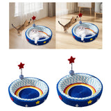 Maxbell Cat Scratcher Bed Hammock Funny Toy Scratching Board for Home Balcony Summer Small