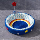 Maxbell Cat Scratcher Bed Hammock Funny Toy Scratching Board for Home Balcony Summer Small