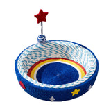 Maxbell Cat Scratcher Bed Hammock Funny Toy Scratching Board for Home Balcony Summer Small