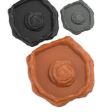 Maxbell Reptile Feeder Bowl Terrarium Accessories Food Dish for Gecko Snake Tortoise Brown