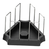 Maxbell Tortoise Feeding Dish Small Turtle Food Bowl for Bearded Dragon Semi Aquatic Black