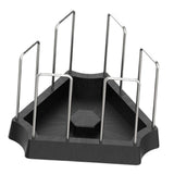 Maxbell Tortoise Feeding Dish Small Turtle Food Bowl for Bearded Dragon Semi Aquatic Black