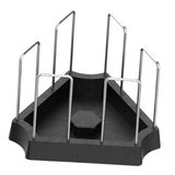 Maxbell Tortoise Feeding Dish Small Turtle Food Bowl for Bearded Dragon Semi Aquatic Black