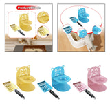Maxbell Elevated Cat Bowl Non Slip Ergonomic Sturdy Pet Accessories Cat Litter Scoop Yellow