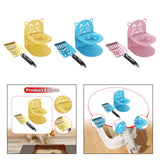 Maxbell Elevated Cat Bowl Non Slip Ergonomic Sturdy Pet Accessories Cat Litter Scoop Yellow