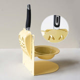 Maxbell Elevated Cat Bowl Non Slip Ergonomic Sturdy Pet Accessories Cat Litter Scoop Yellow