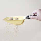 Maxbell Elevated Cat Bowl Non Slip Ergonomic Sturdy Pet Accessories Cat Litter Scoop Yellow