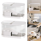 Maxbell Turtle Tank Multifunctional Area Hideout Box Turtle Terrarium Pets Accessory M