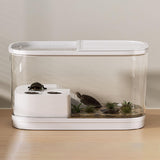 Maxbell Turtle Tank Multifunctional Area Hideout Box Turtle Terrarium Pets Accessory M